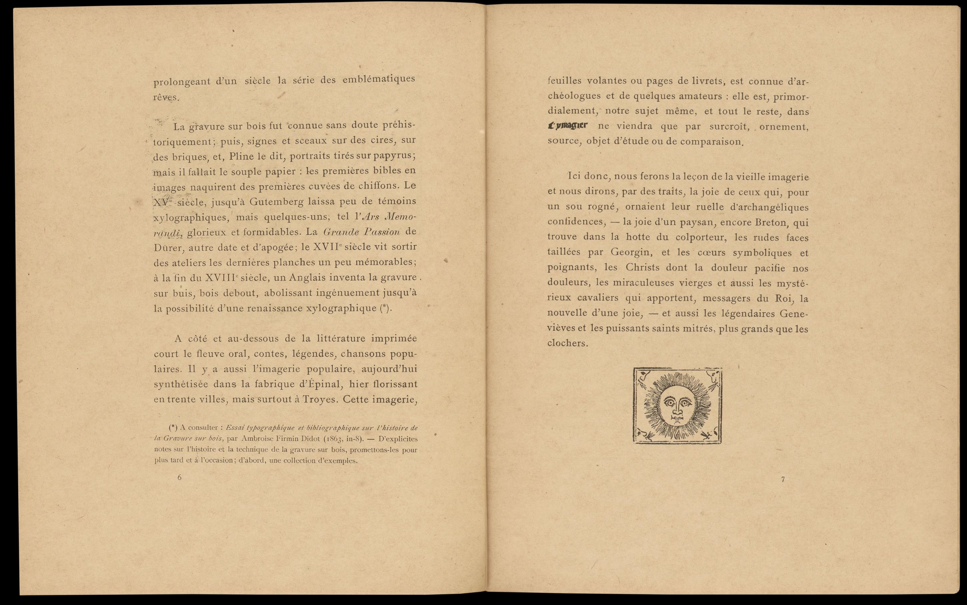 Couverture de L'Ymagier : composition typographique au titre en grandes capitales sur fond blanc