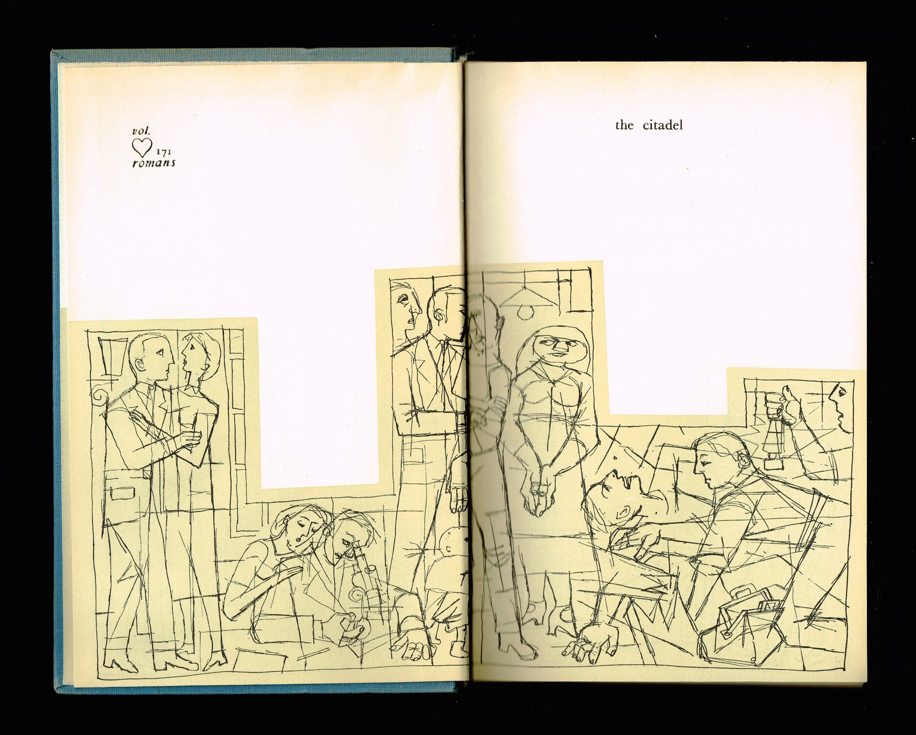 Cronin, *La Citadelle* (Club Français du Livre, date), 1re de couverture et gardes