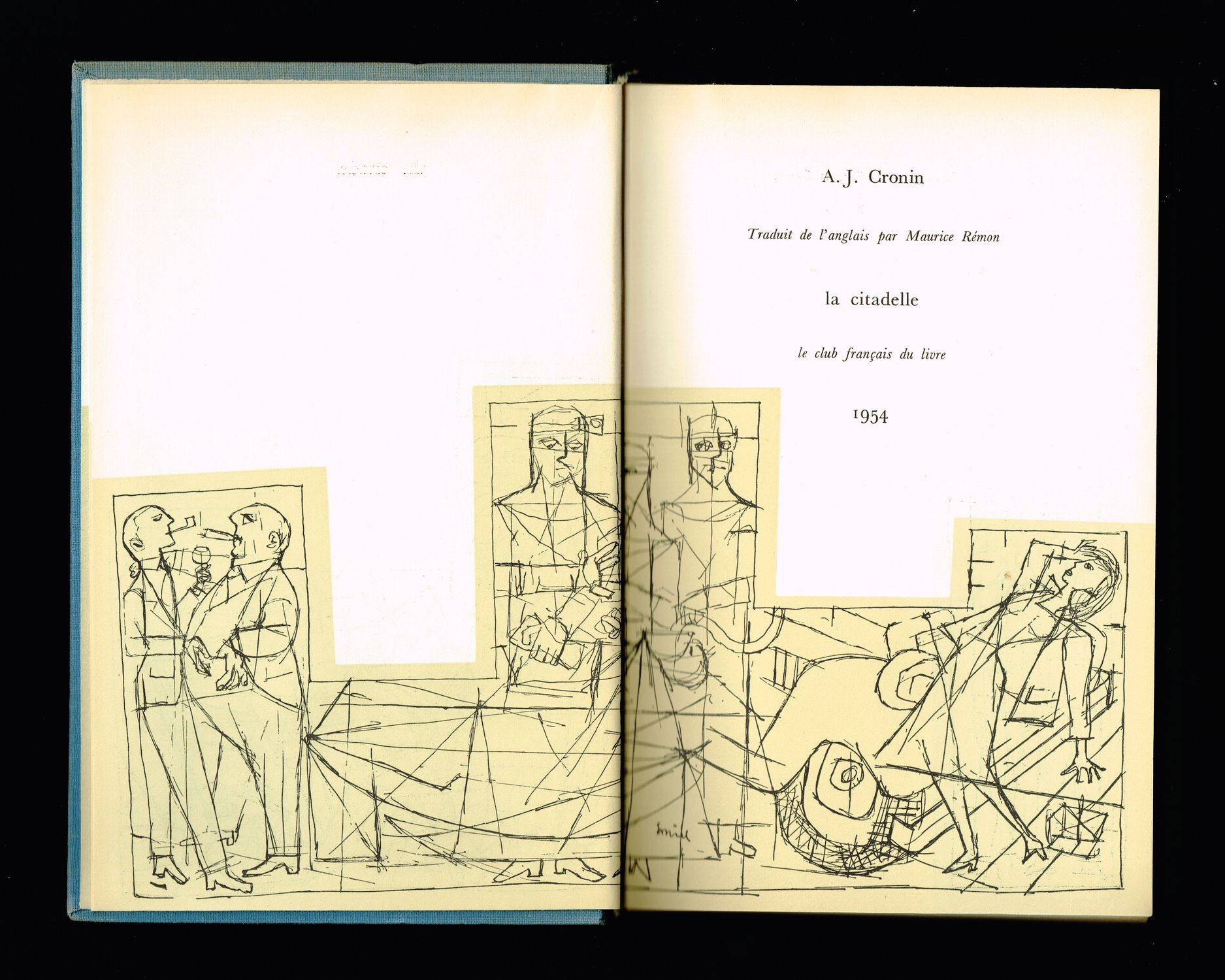Cronin, *La Citadelle* (Club Français du Livre, date), 1re de couverture et gardes